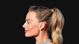 Margot Robbie's "Polished Skin" and Glitter Nails Is Hands Down Her Best Barbie Era Look Yet