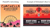 Coachella festival sues Coachella Valley Brewing over ‘confusingly similar’ logos and ads