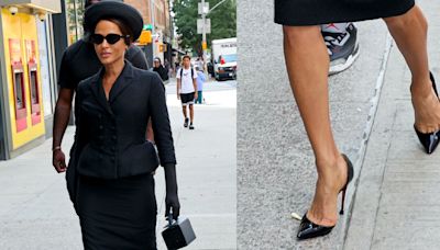 Nicole Ari Parker Goes Vintage Chic in Christian Louboutin Pumps While Filming Season 3 of ‘And Just Like That’