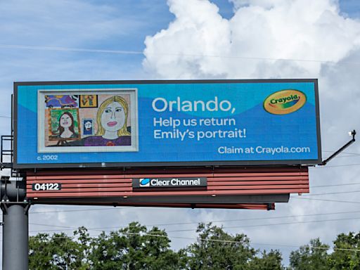 Billboards seek to reunite decades-old kids’ drawings with their now-grown creators