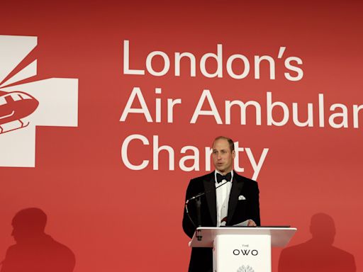 William praises success of fundraising appeal for new air ambulance helicopters