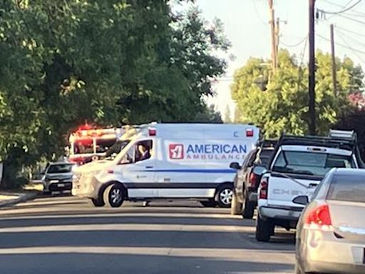 Crime scene in southeast Fresno