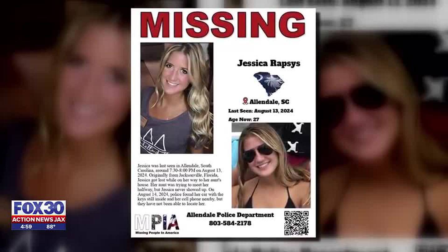 'Jessica is worth it:' Jacksonville Beach woman missing after car found abandoned in South Carolina