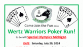Wertz Warriors hosting poker run to benefit Special Olympics Michigan Area 36