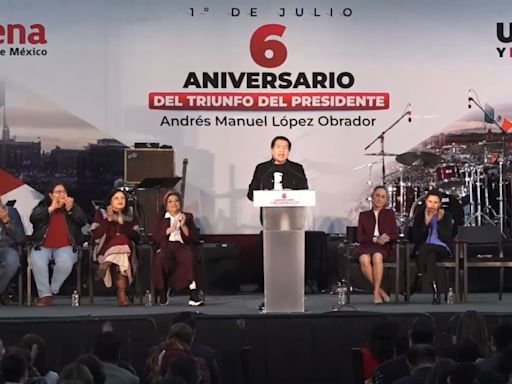 Sheinbaum y Morena celebran sexto aniversario del triunfo de AMLO