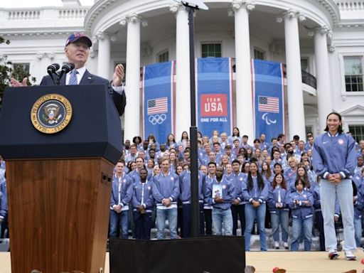 Biden welcomes Olympic and Paralympic athletes to White House