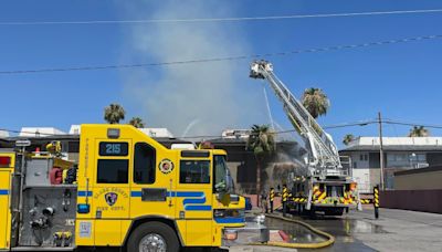 CCFD crews respond to Las Vegas apartment building fire; several residents displaced