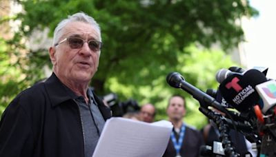 Robert De Niro at courthouse was about breaking through the clutter, says Biden campaign