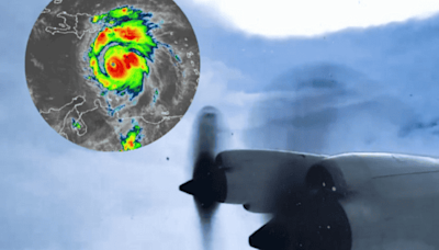 Huracán Beryl: El avión caza huracanes capta estas imágenes dentro del ojo (VIDEO)
