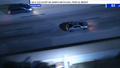 LAPD officers chase shooting suspect from South LA to Inland Empire