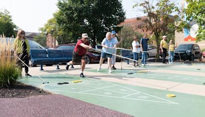 Shuffleboard league at the Fort Wayne Parks and Recreation Department's Community Center