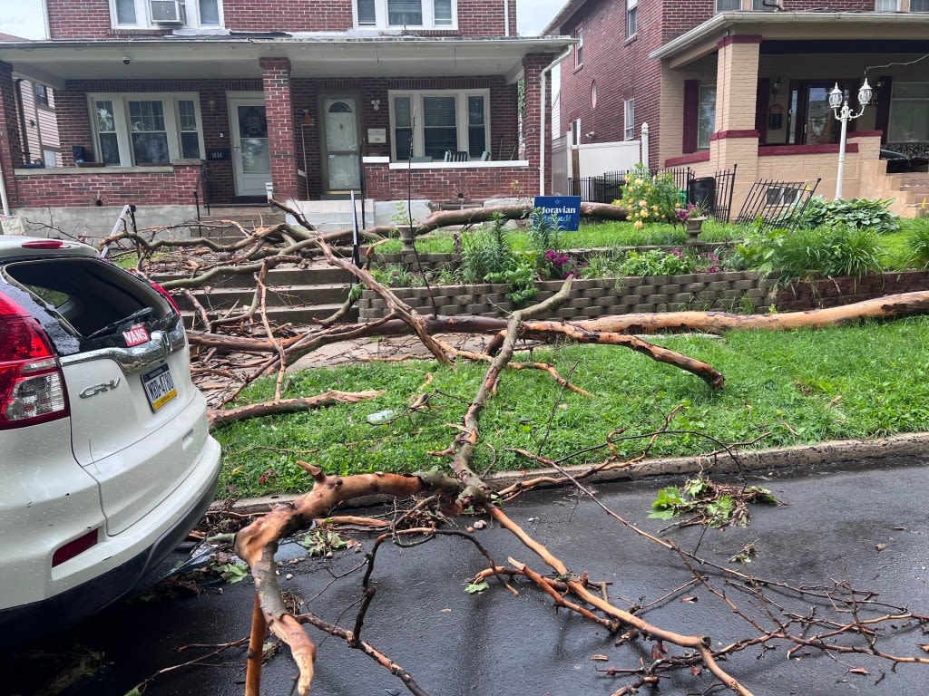 More than 25,000 lose power Lehigh Valley after storm downs trees, power lines; wind gusts up to 60 mph reported