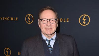 Kevin Spacey looks in good spirits at premiere of his new film Peter Five Eight as he resumes career after being acquitted of sexual assault charges