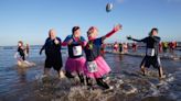 In Pictures: Revellers take the plunge with New Year’s Day dip in icy waters