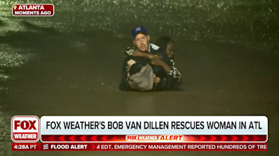 Fox Weatherman Stops Live Broadcast to Save Atlanta Woman Trapped in Hurricane Helene Flood