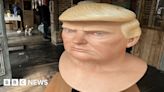 Donald Trump: Hundreds view convicted president's sculpture