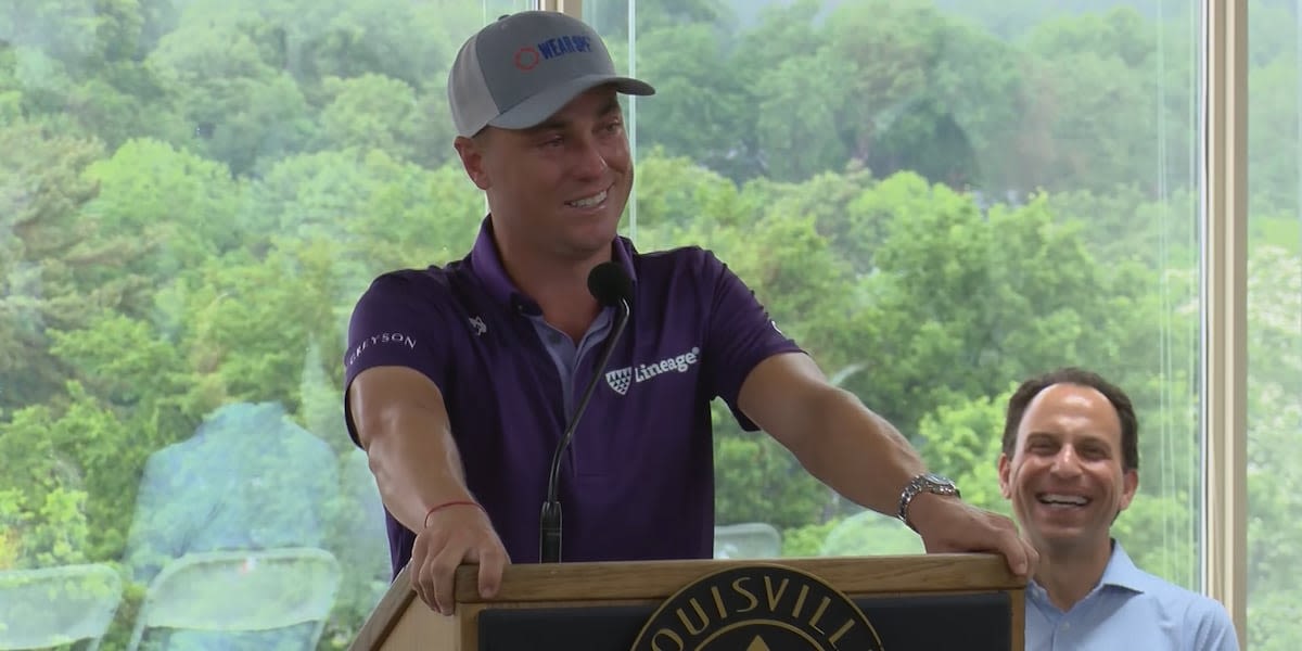 Louisville native Justin Thomas honored with Hometown Hero banner