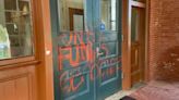 ‘UNH Funds Genocide’ painted on front doors of central campus building - The Boston Globe