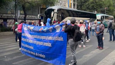 Marcha de Maestros de la CNTE en Ciudad de México