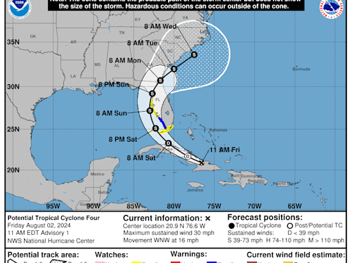 Hurricane forecasters expect Tropical Storm Debby to form, drench Florida