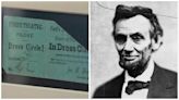 Two historic tickets used the night of Lincoln’s assassination fetch $262,500