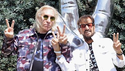All Ringo Starr wants for his 84th birthday is 'peace and love' – and a trippy two-tiered cake