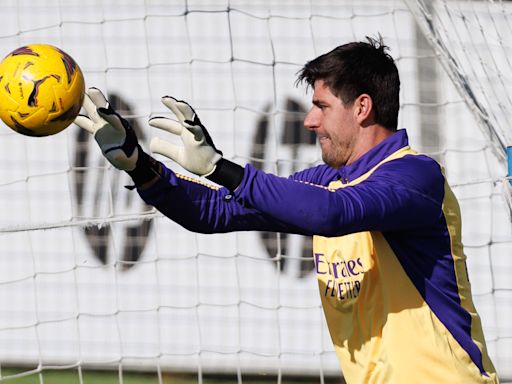 Courtois arranca su recuperación en Valdebebas