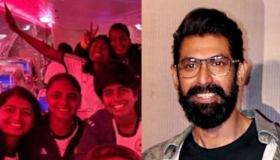 T20 World Cup: India women welcomed by Rana Daggubati on Dubai arrival