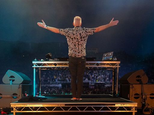 Fatboy Slim's frenetic fun perfectly captures the mood at Scarborough Open Air Theatre