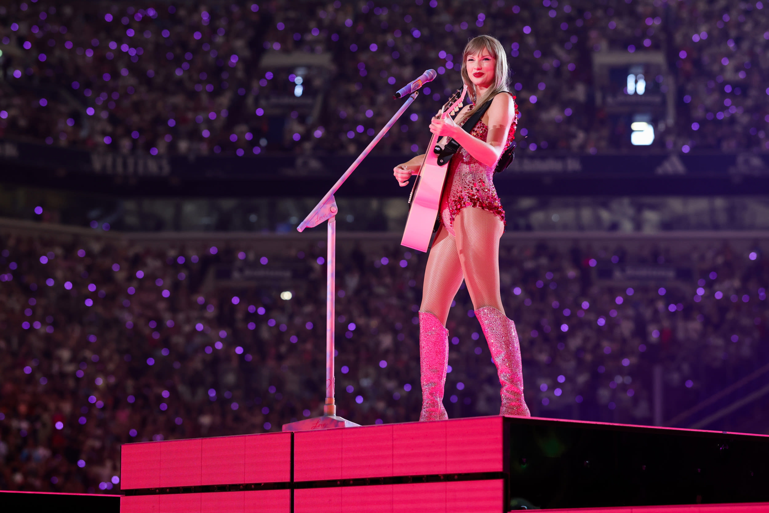 How Taylor Swift broke character on stage at her 'Eras' show in Germany