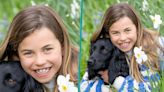 Princess Charlotte Looks So Grown Up Hugging Royal Dog Orla In 8th Birthday Portrait