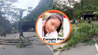 A la cárcel principal sospechoso de la desaparición de Elsy Carupia, comunidad bloqueó una vía para exigir resultados