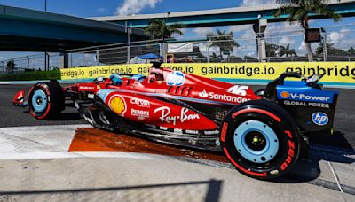 Leclerc looks to pressure Verstappen during Miami GP