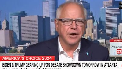 Minnesota Gov. Tim Walz Swiftly Takes Down Trump With Blunt Biden Comparison