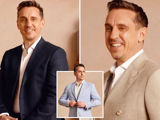 Gary Neville in career change as Man Utd legend tries his hand at modelling