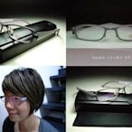 信義計劃 眼鏡 岡崎健司 光學眼鏡 日本 橢圓方框 紫灰咖啡橘色 雙層立體粉彩 金屬框