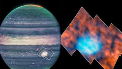 James Webb Telescope Uncovers Strange Shapes Above Jupiter's Great Red Spot