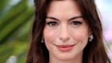 Anne Hathaway’s half-up bouffant is the perfect wedding guest hairstyle