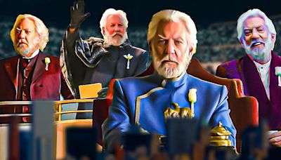 Donald Sutherland’s most ruthless Coriolanus Snow in the Hunger Games