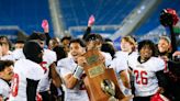 ‘Tears of joy this time.’ Mayfield soars in record-setting Class 2A football championship.