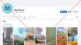 Clickbait account misleadingly spreads old tornado clips on Facebook