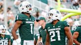 Michigan State football's Jaden Mangham carted off field after tackle vs. Ohio State