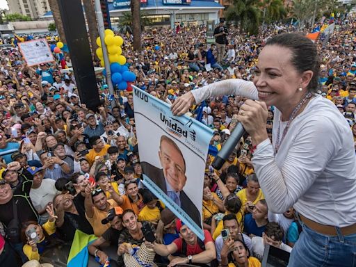 María Corina Machado denunció un intento del régimen de Maduro de impedir uno de sus actos de campaña en el estado Guárico