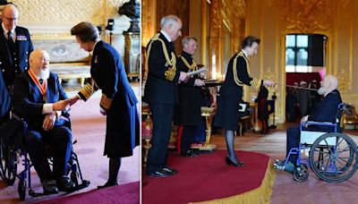Michael Eavis, 88, knighted by Princess Anne for services to music