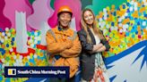 Colourful makeover for Hong Kong waterfront building site during ‘Art March’