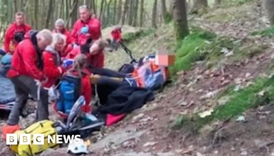 Edale: Mountain biker injured on trail known as 'The Beast'