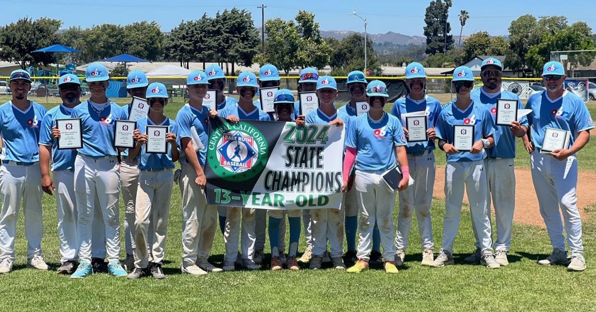 Orcutt wins Babe Ruth 13U state championship, heads for regional tournament