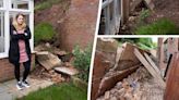 Mum 'left with PTSD' after garden wall collapse - which could cost £30k to fix