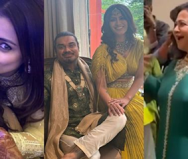 Inside Varalaxmi Sarathkumar's Mehendi-Sangeet Ceremony: Trisha Krishnan clicks pics with bride-to-be; Raadhika Sarathkumar sets dance floor on fire