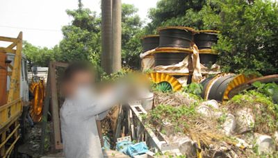 竹山鎮30公斤電纜線遭竊迅速偵破 台電致贈警方6萬獎勵金